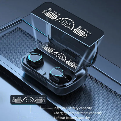 M10 TWS Wireless Bluetooth Earbuds - AB Techify
